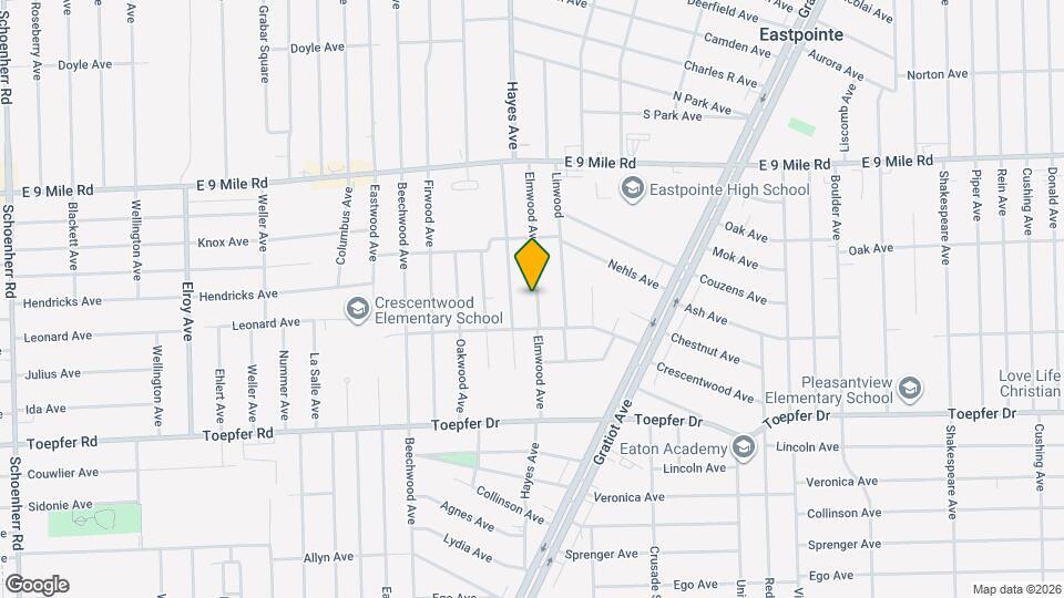 22055 Elmwood Ave Map and Location Details