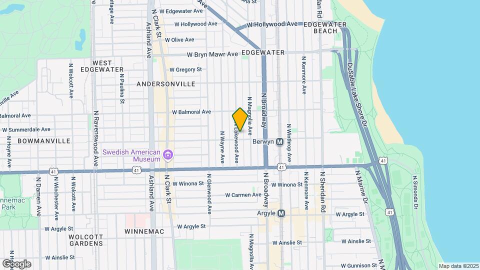 5307 N Lakewood Ave, Unit 1 Map and Location Details