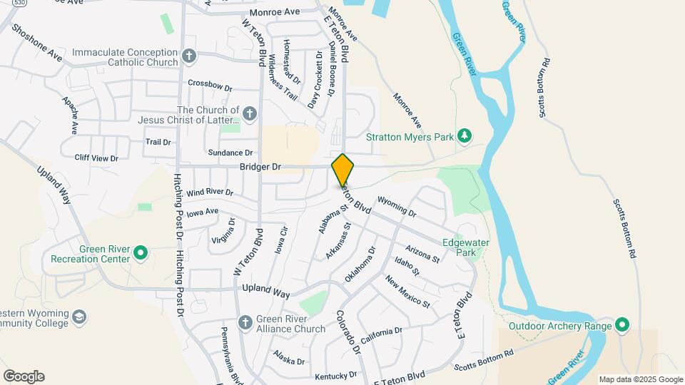 1445 E Teton Blvd Map and Location Details