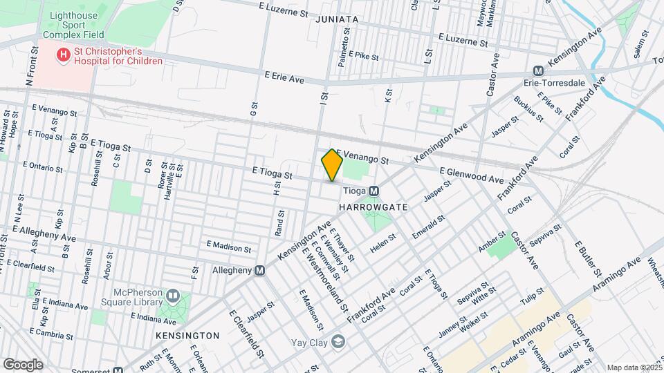 1042 E Tioga St Map and Location Details