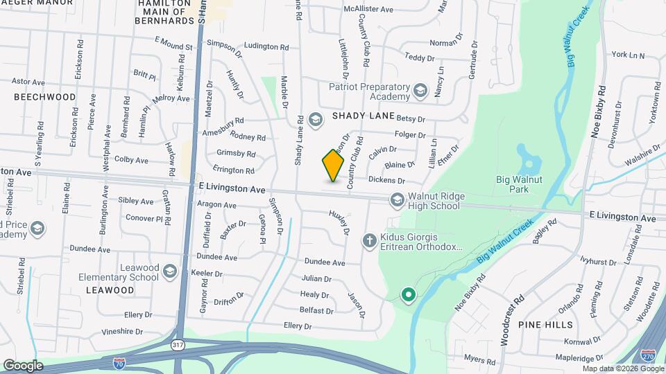 4728 E Livingston Ave Map and Location Details