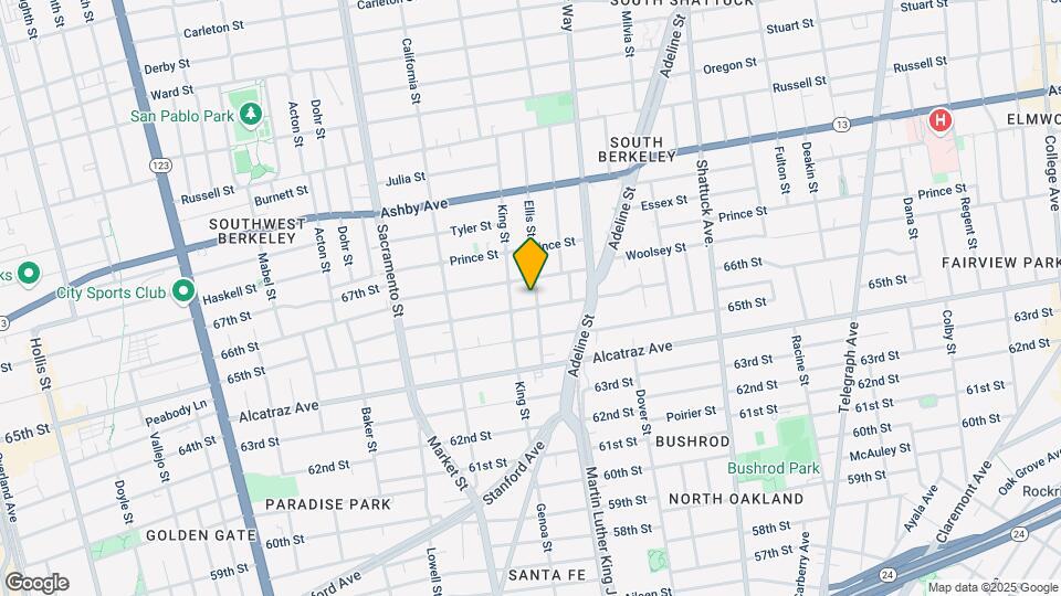 3138 Ellis St Map and Location Details