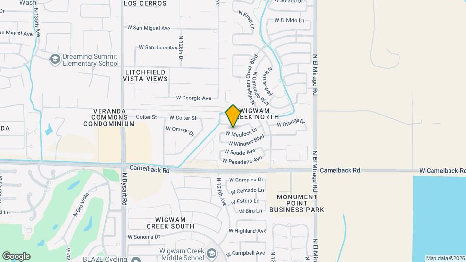 12614 W Medlock Dr Mapa y Detalles de la Ubicación