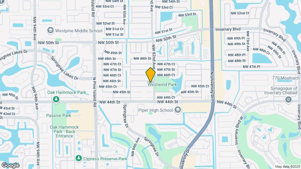 8211 NW 45th Ct Map and Location Details