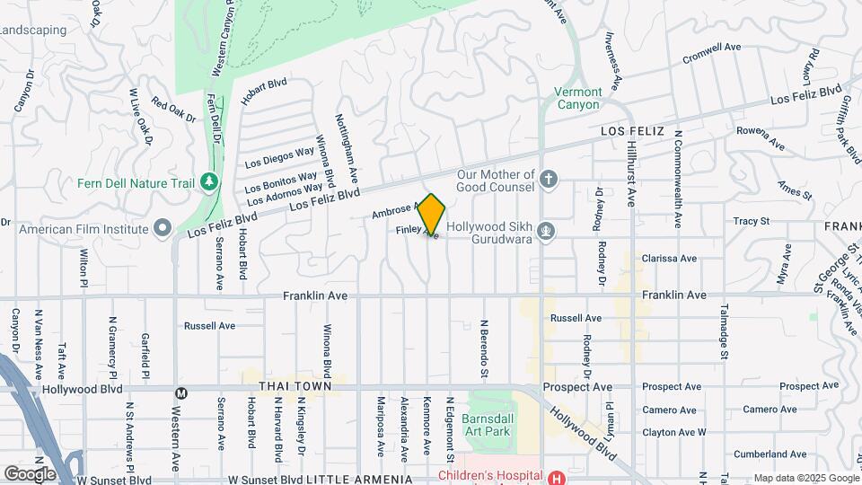 1972 N Kenmore Ave Mapa y Detalles de la Ubicación