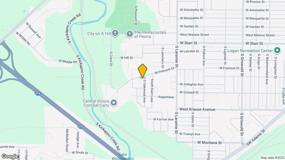 1611 S Oakwood Ave Map and Location Details