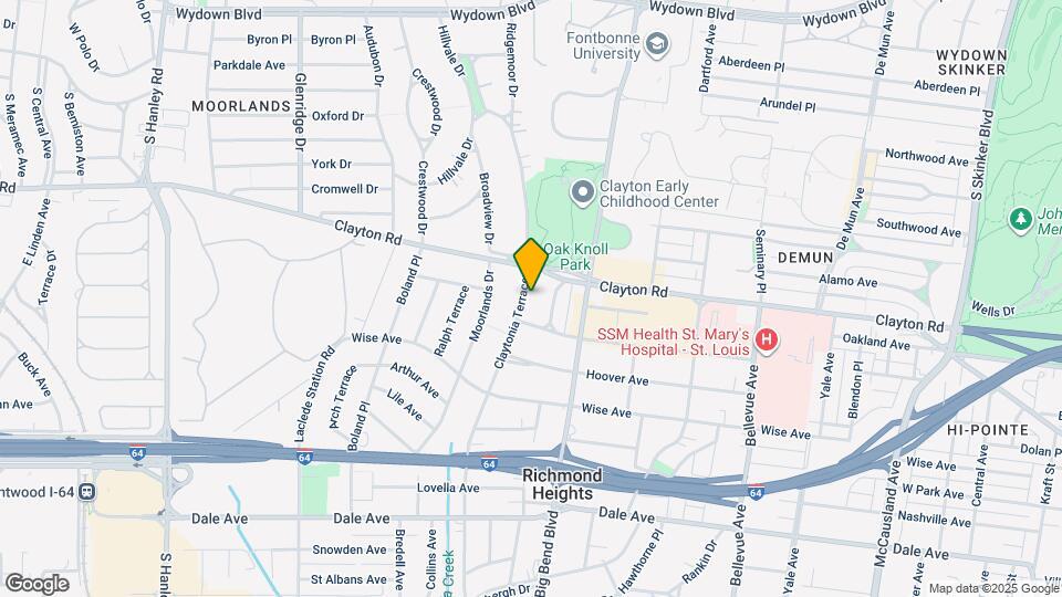 1018 Claytonia Terrace Map and Location Details