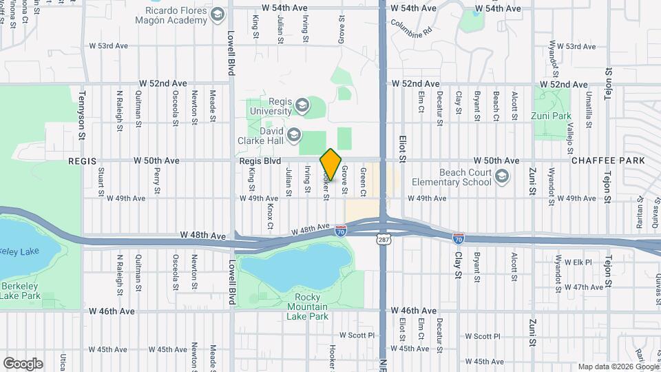 4926 Hooker St Mapa y Detalles de la Ubicación