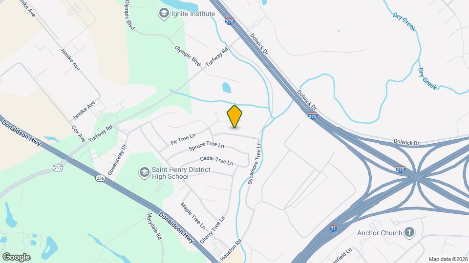 3342 Sycamore Tree Ln Map and Location Details