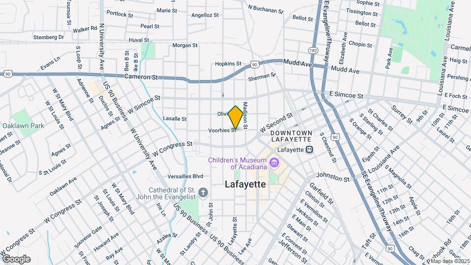 617 Lafayette St Map and Location Details