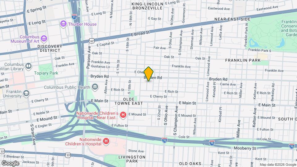 254 S 20th St Mapa y Detalles de la Ubicación