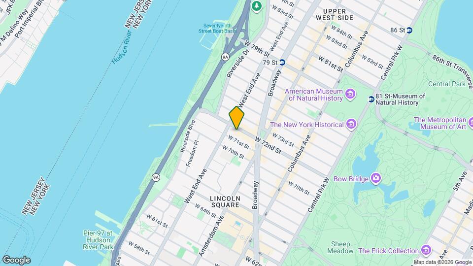 252 W 72nd St, Unit 3R Map and Location Details