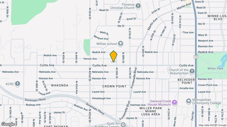 3912 Curtis Ave Map and Location Details
