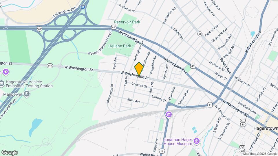 953 W Washington St Map and Location Details