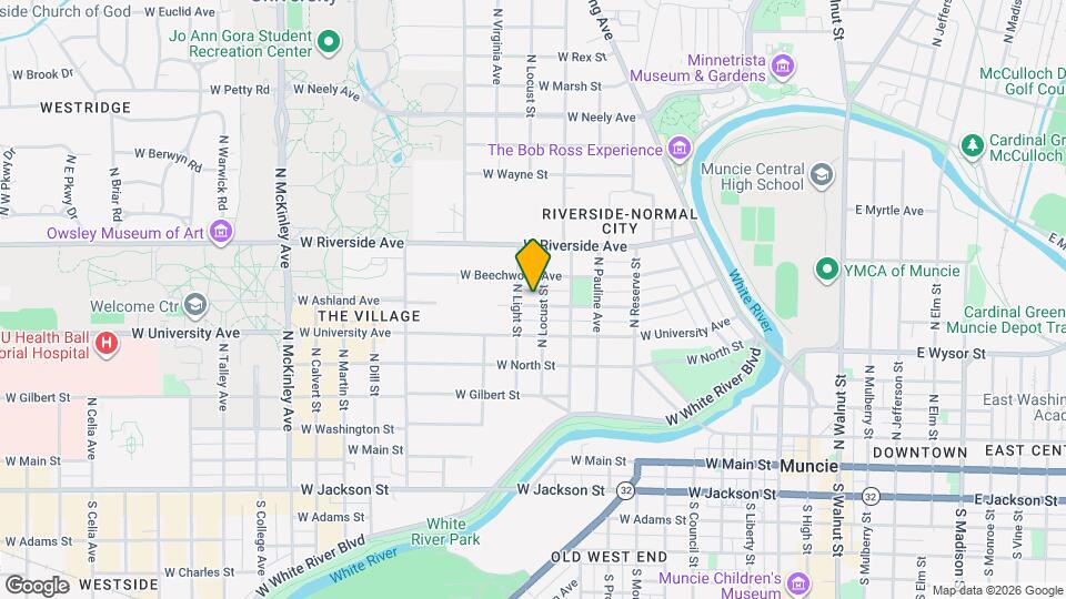1104 W Ashland Ave Map and Location Details