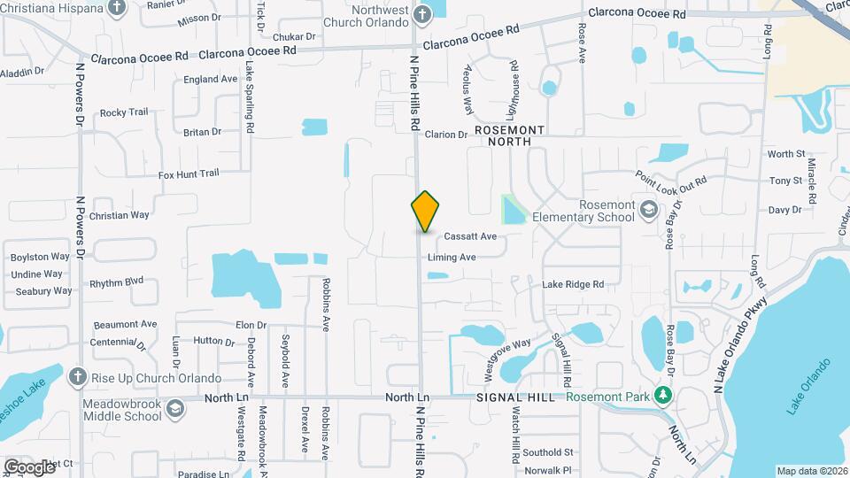 4927 N Pine Hills Rd, Unit One bedroom Mapa y Detalles de la Ubicación