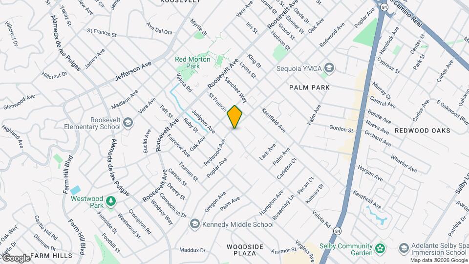 1635 Redwood Ave Map and Location Details