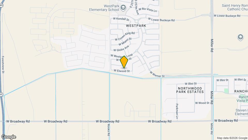 25780 W Elwood St Mapa y Detalles de la Ubicación