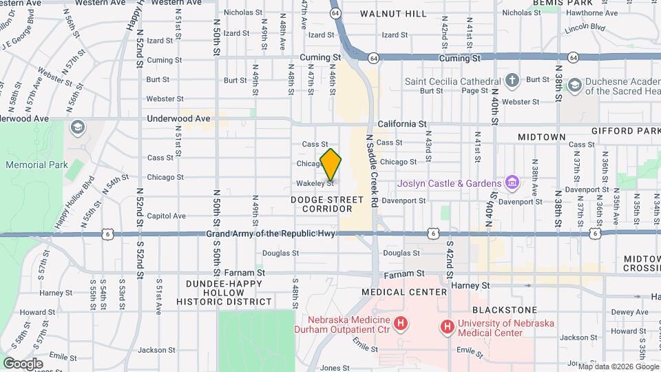 4611 Wakeley St Map and Location Details