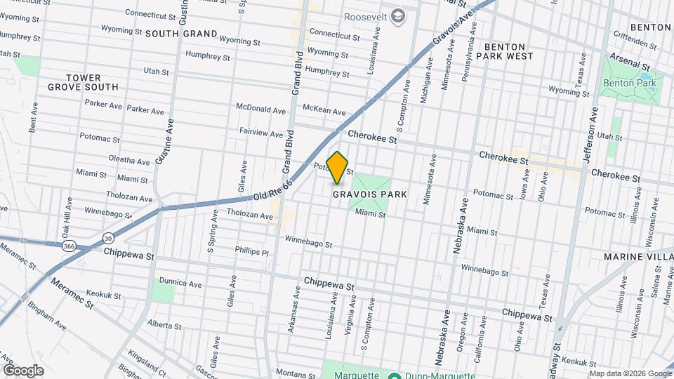 3528 Tennessee Ave, Unit 2nd Floor Map and Location Details