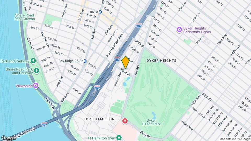 663 92nd St Map and Location Details