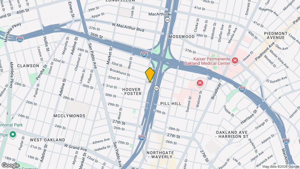 598 32nd St Map and Location Details