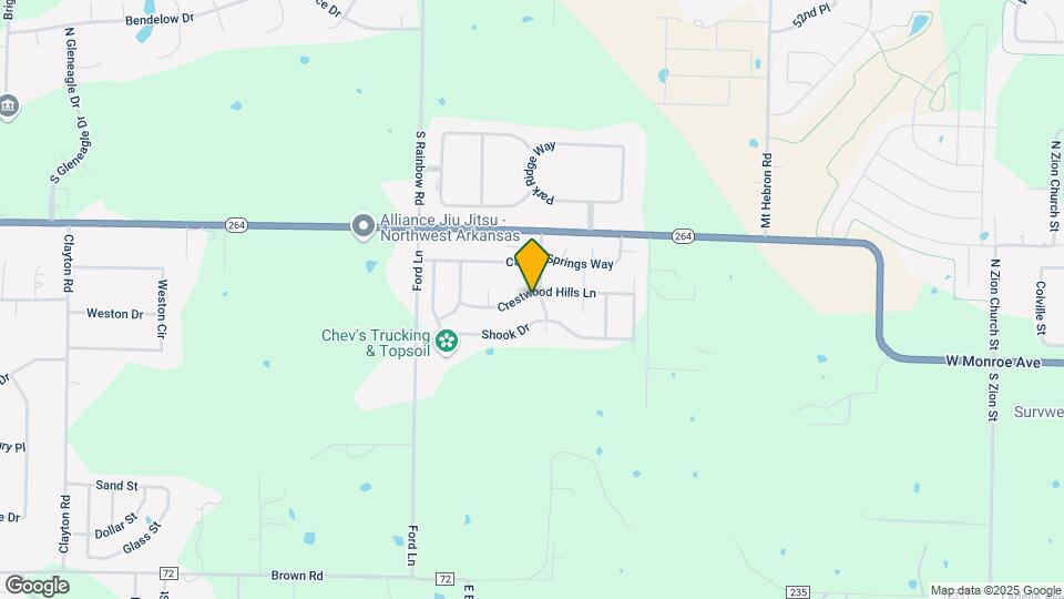 1513 Crestwood Hills Ln Map and Location Details