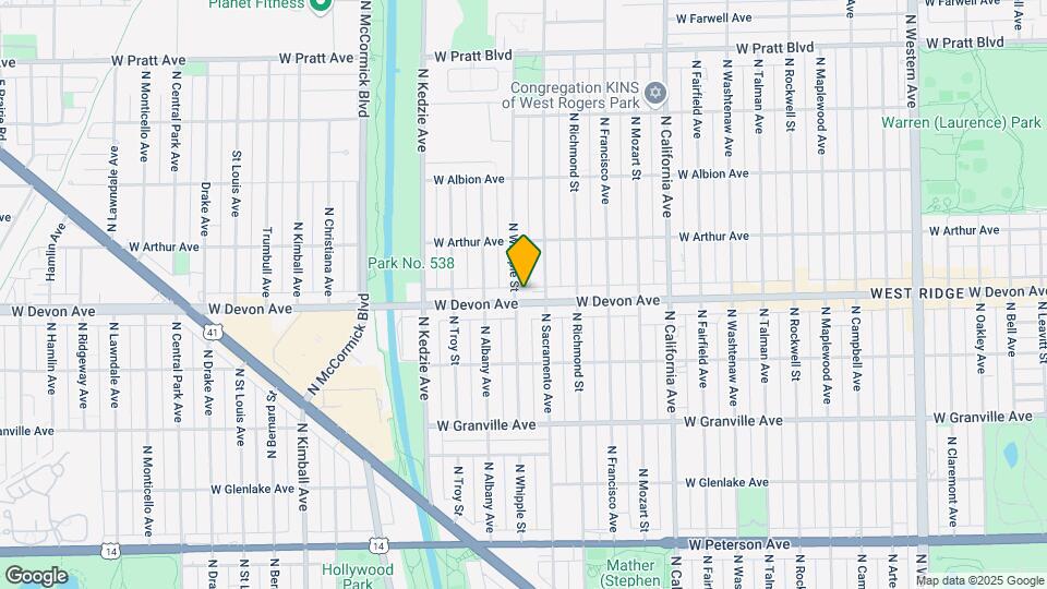 3018 W Devon Ave Mapa y Detalles de la Ubicación