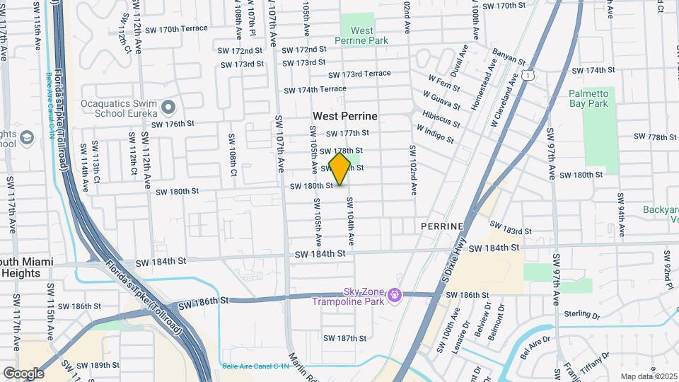 10420 SW 180th St Map and Location Details