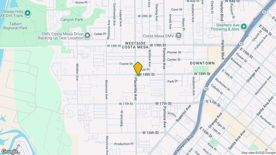 789 W 18th St Map and Location Details