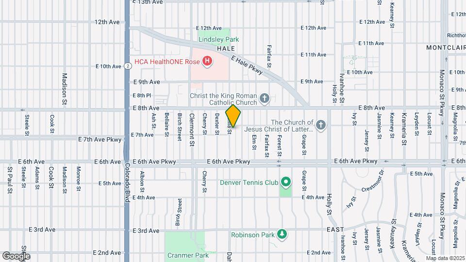 740 Dahlia St Map and Location Details