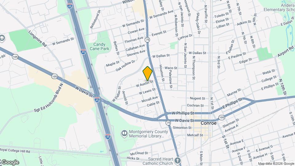 905 W Austin St, Unit B Mapa y Detalles de la Ubicación