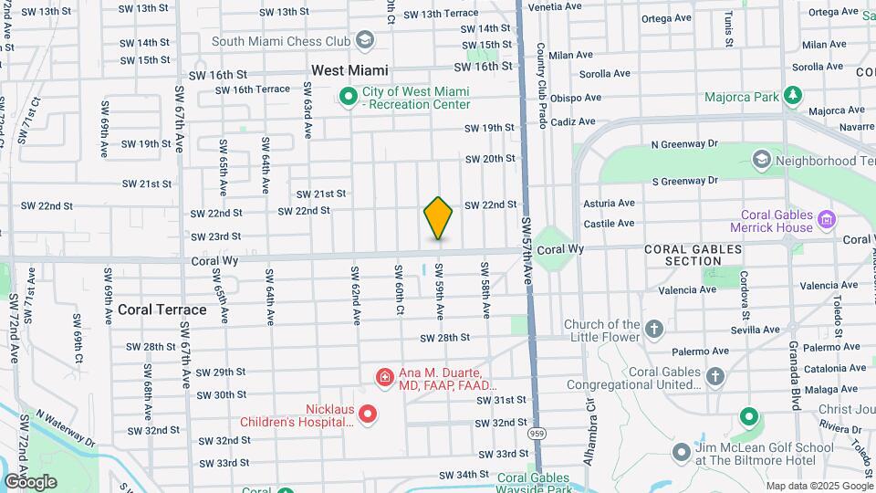 5905 SW 24th St Map and Location Details
