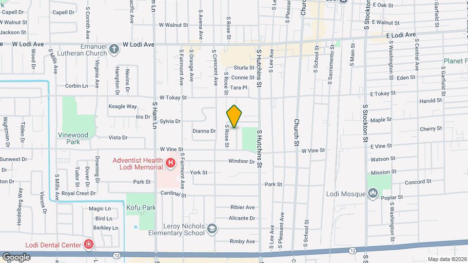 823 S California St Map and Location Details