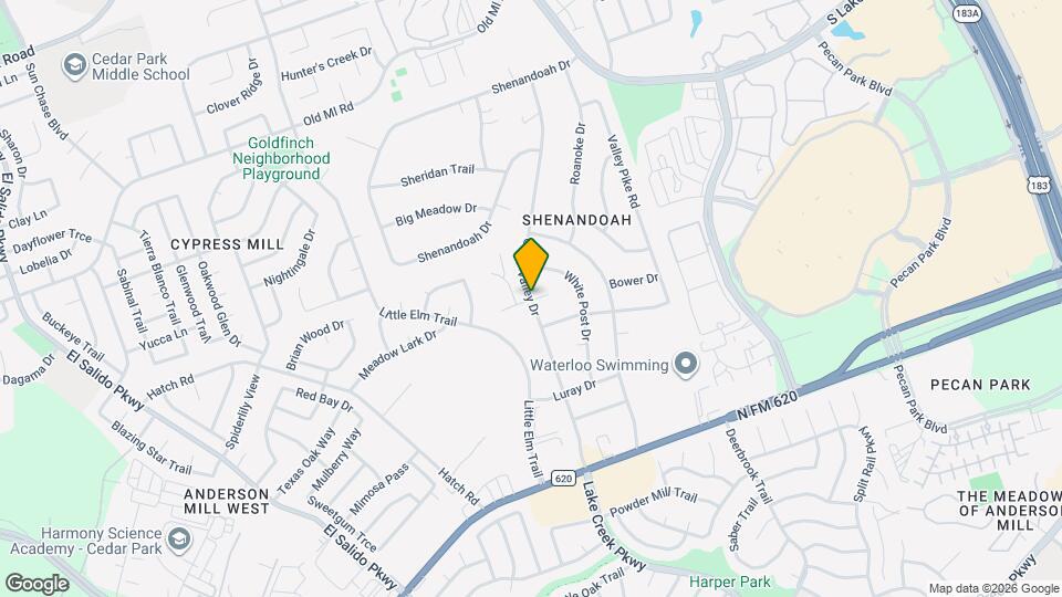 1510 Glen Burnie Dr Map and Location Details