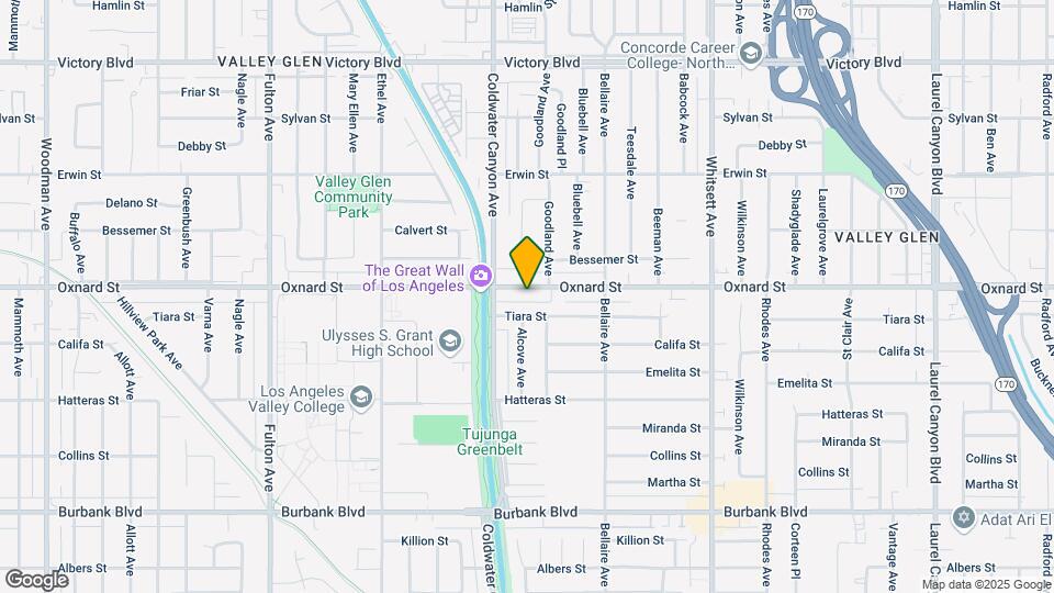 12828 Oxnard St-Unit -11 Map and Location Details