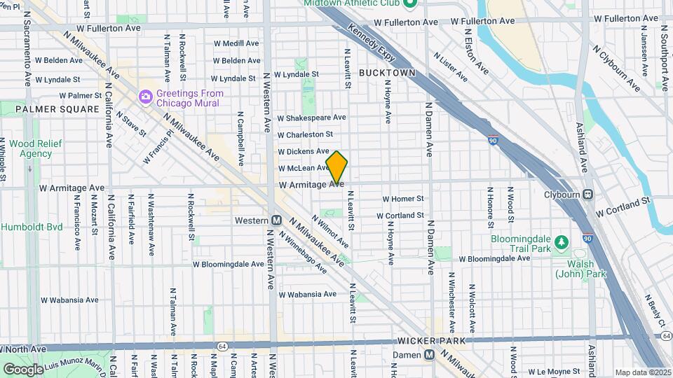 2233 W Armitage St Map and Location Details