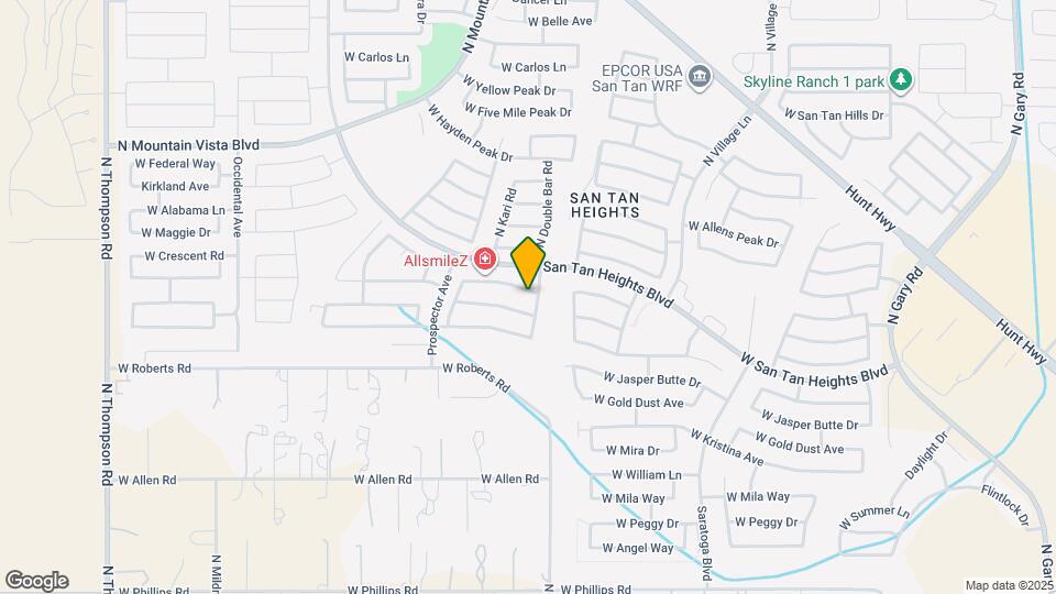 3227 W White Canyon Rd Map and Location Details