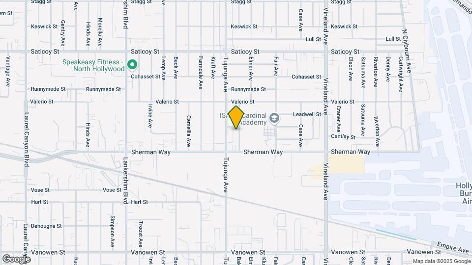 7245 Bakman Ave Mapa y Detalles de la Ubicación