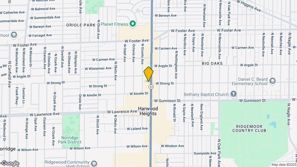 4932 N Harlem Ave Map and Location Details
