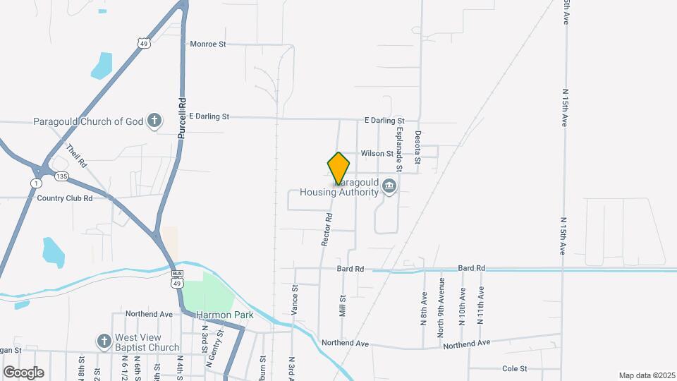 1203 Rector Rd Mapa y Detalles de la Ubicación