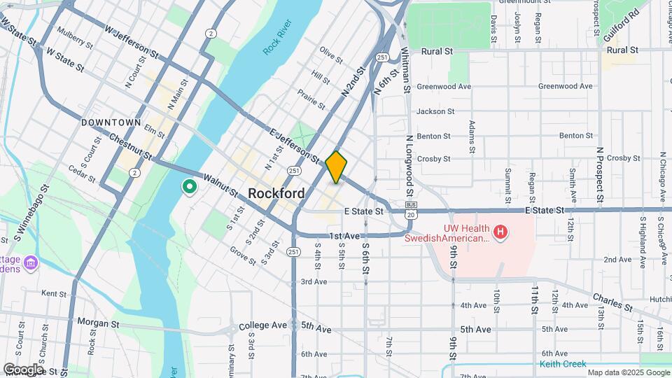 216 N 4th St, Unit 1 Map and Location Details