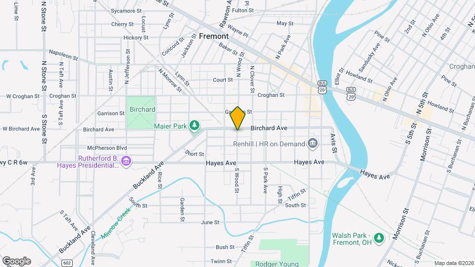 309 1/2 S Wood St, Unit 1 Map and Location Details