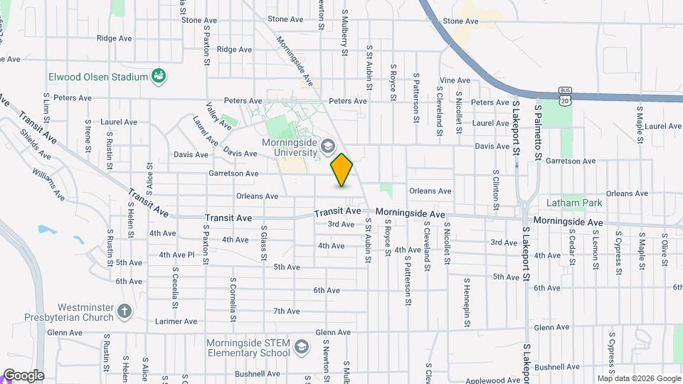 3909 Orleans Ave Map and Location Details
