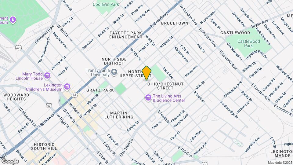 421 Johnson Ave Map and Location Details