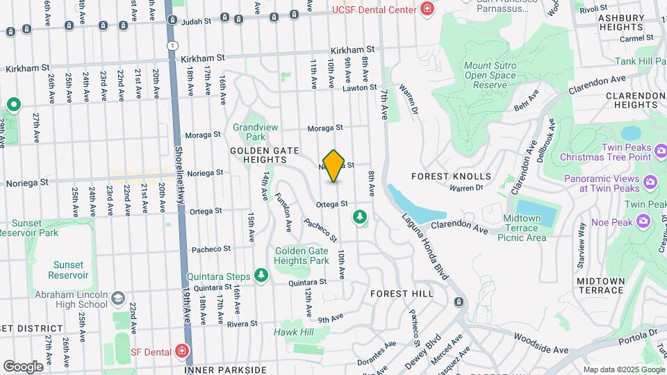 1855 10th Avenue Map and Location Details