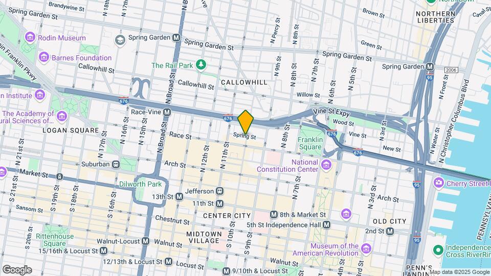 214 N 10th St, Unit 1 Map and Location Details