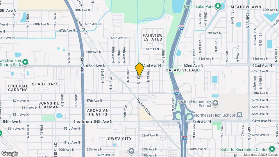 5999 28th St N Mapa y Detalles de la Ubicación