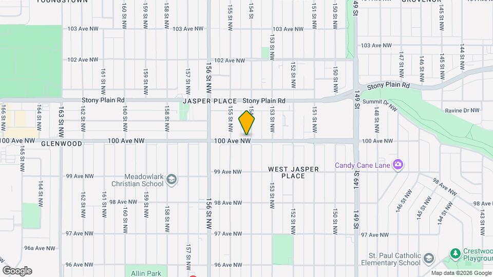 15404 100 Av NW Map and Location Details