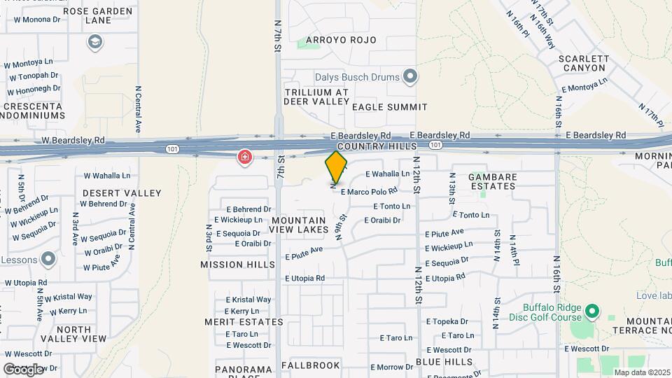820 E Marco Polo Rd Map and Location Details